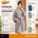Handuk Kimono Dewasa Motif Polos / Baju Handuk Mandi Premium Quality